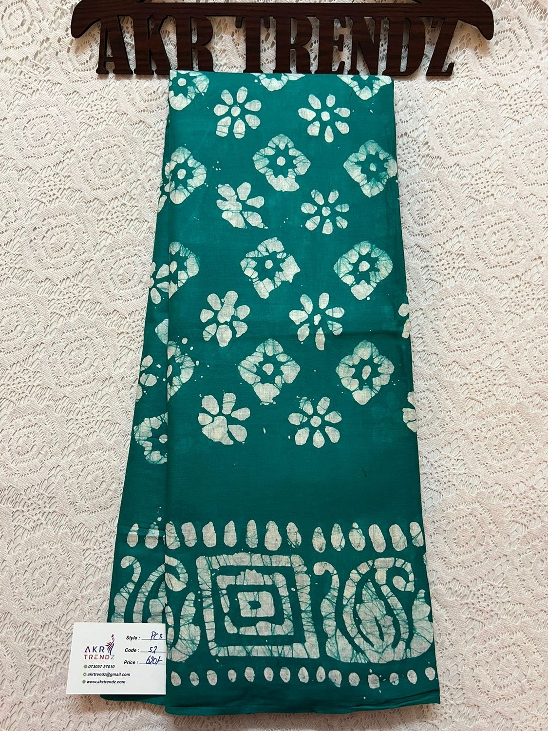 Pure cotton batik sarees