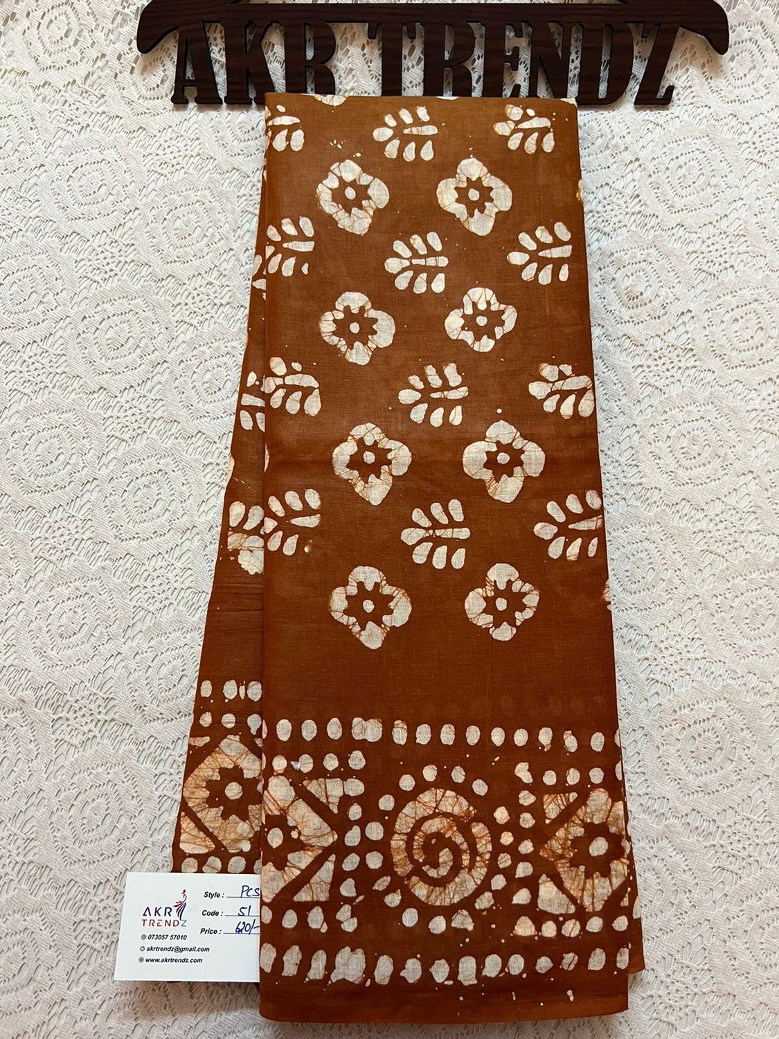 Pure cotton batik sarees