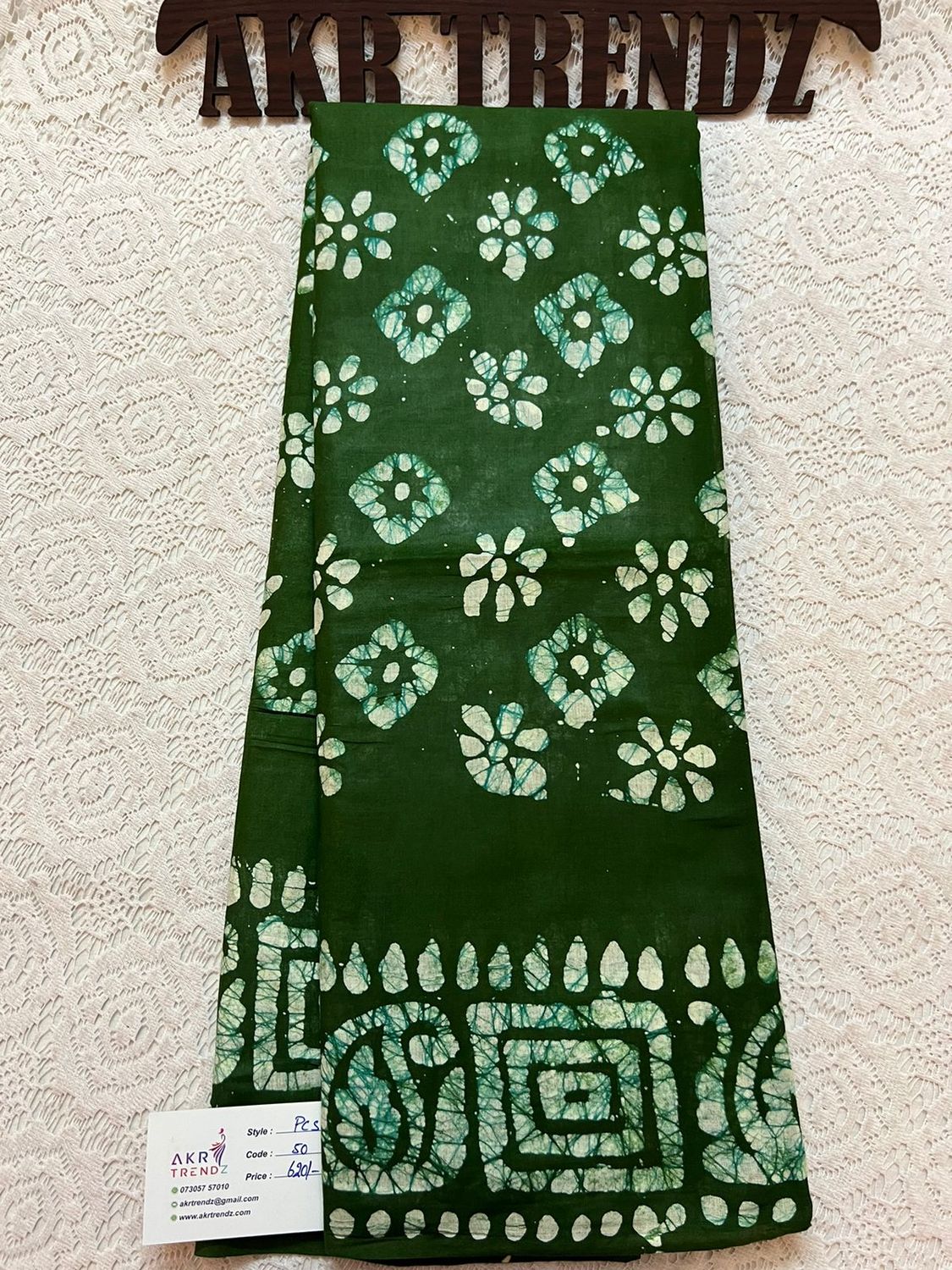 Pure cotton batik sarees