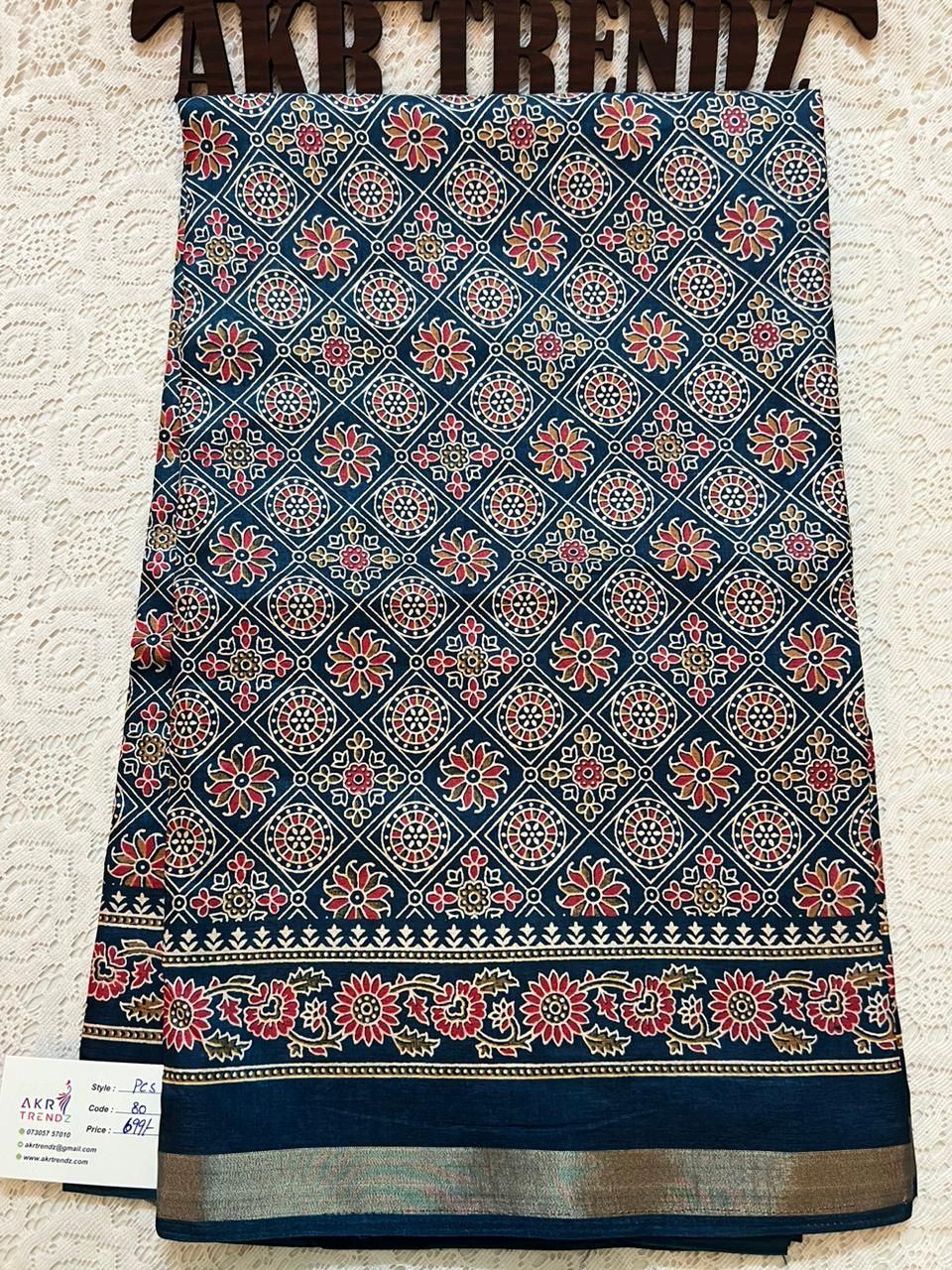 Printed  silk sarees​