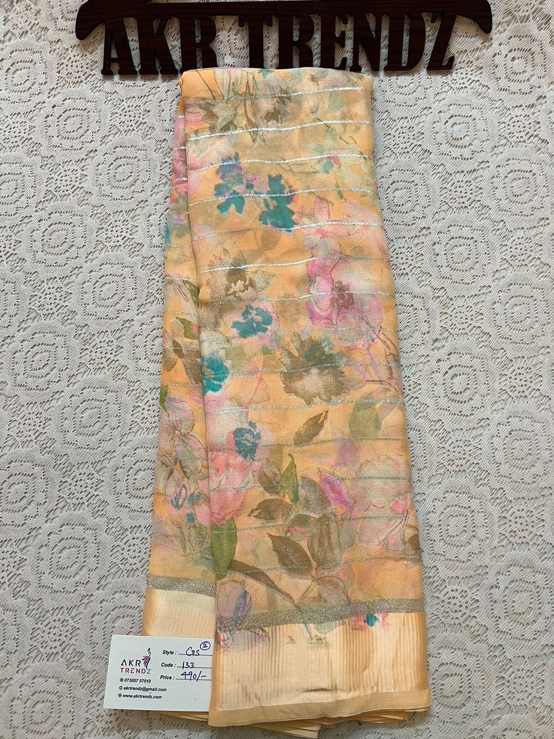 Satin Border​ Georgette Sarees