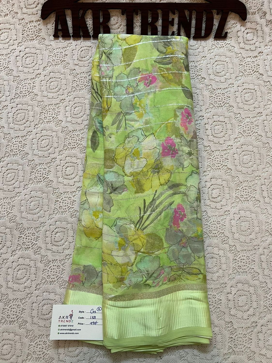 Satin Border​ Georgette Sarees
