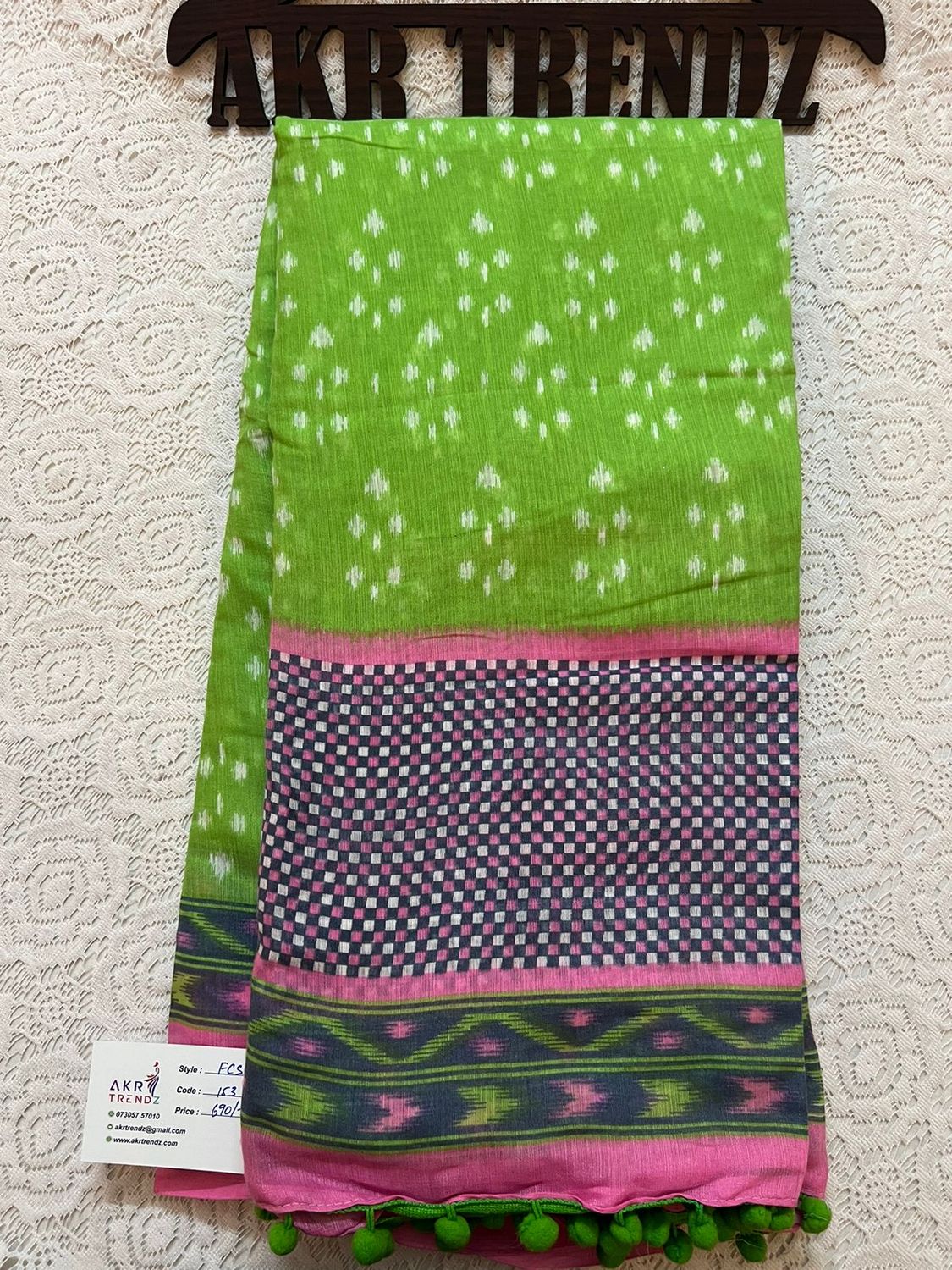 Fancy cotton sarees