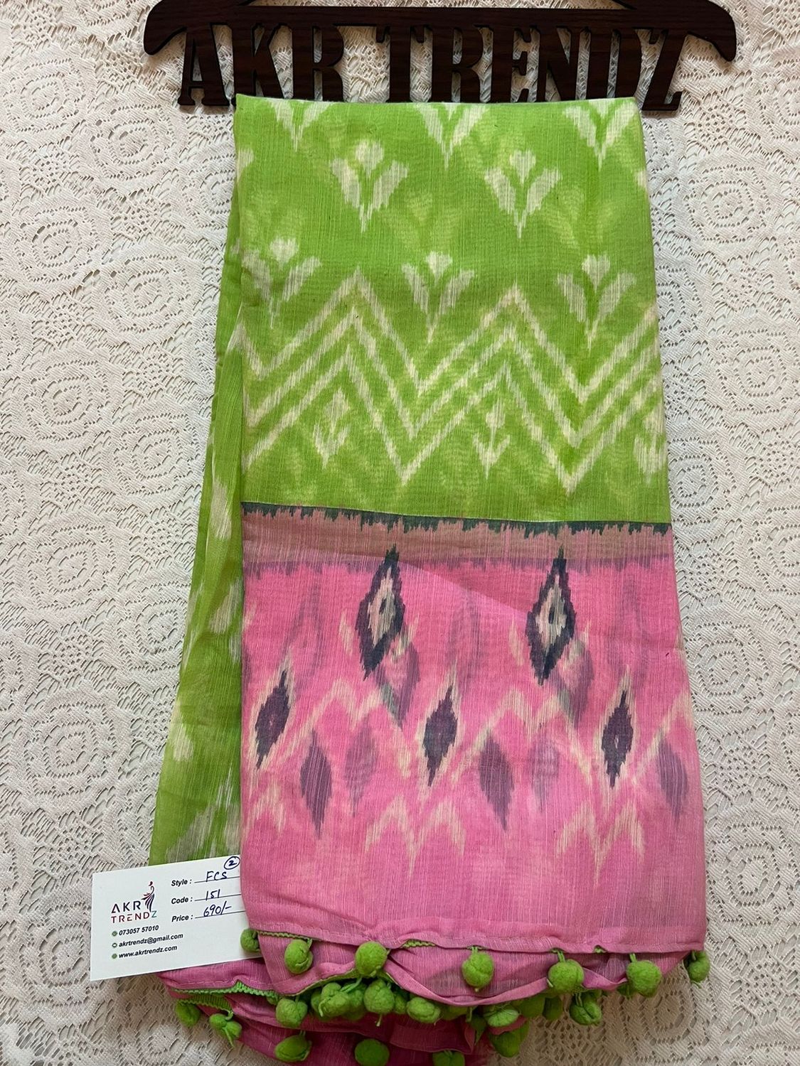 Fancy cotton sarees