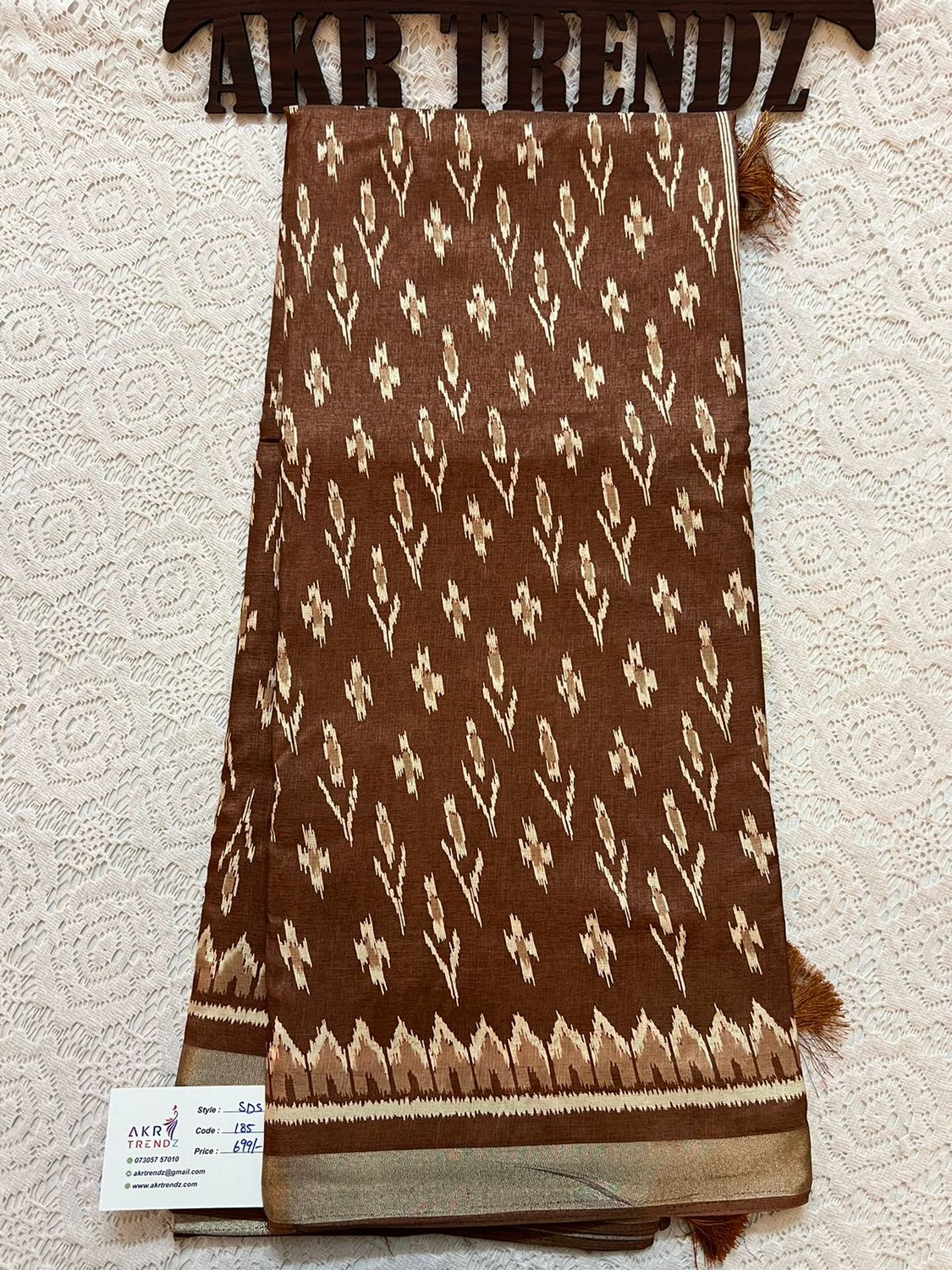 Printed silk sarees​