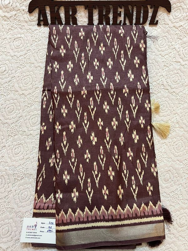 Printed silk sarees​