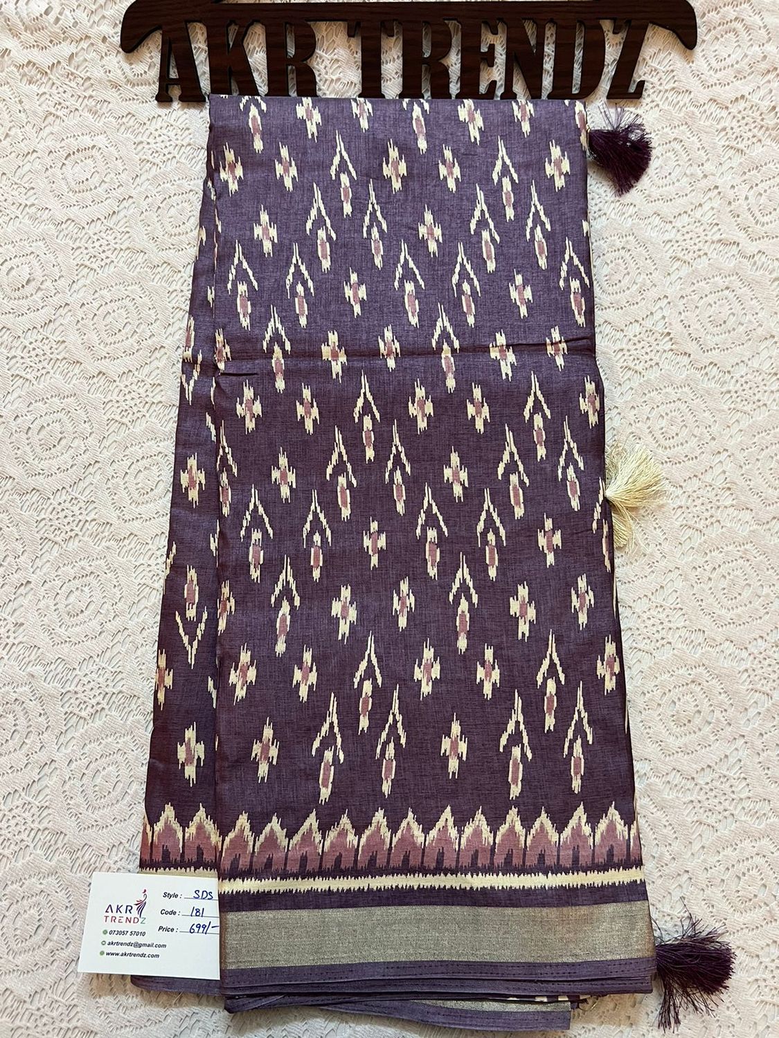 Printed silk sarees​