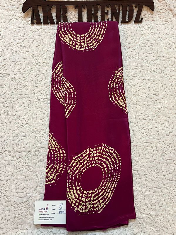 Printed​ crepe silk sarees​