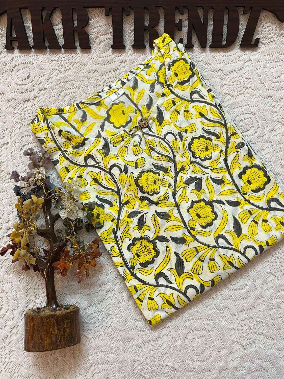 Handblock Cotton Long Kurti
