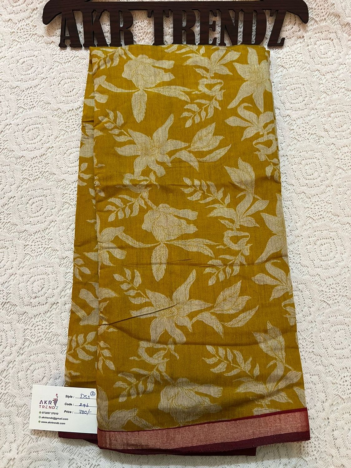 Thin Border printed silk sarees​