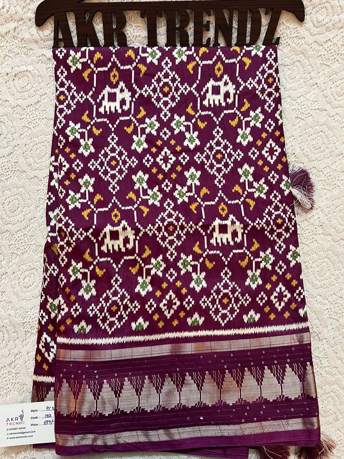 ​Sequence border Dola silk sarees​