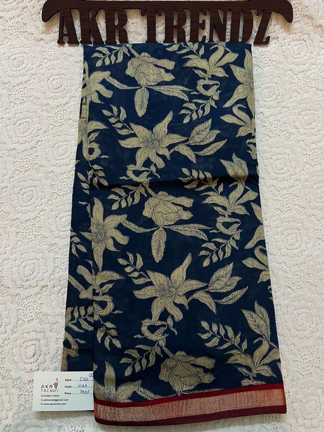 Thin Border printed silk sarees​