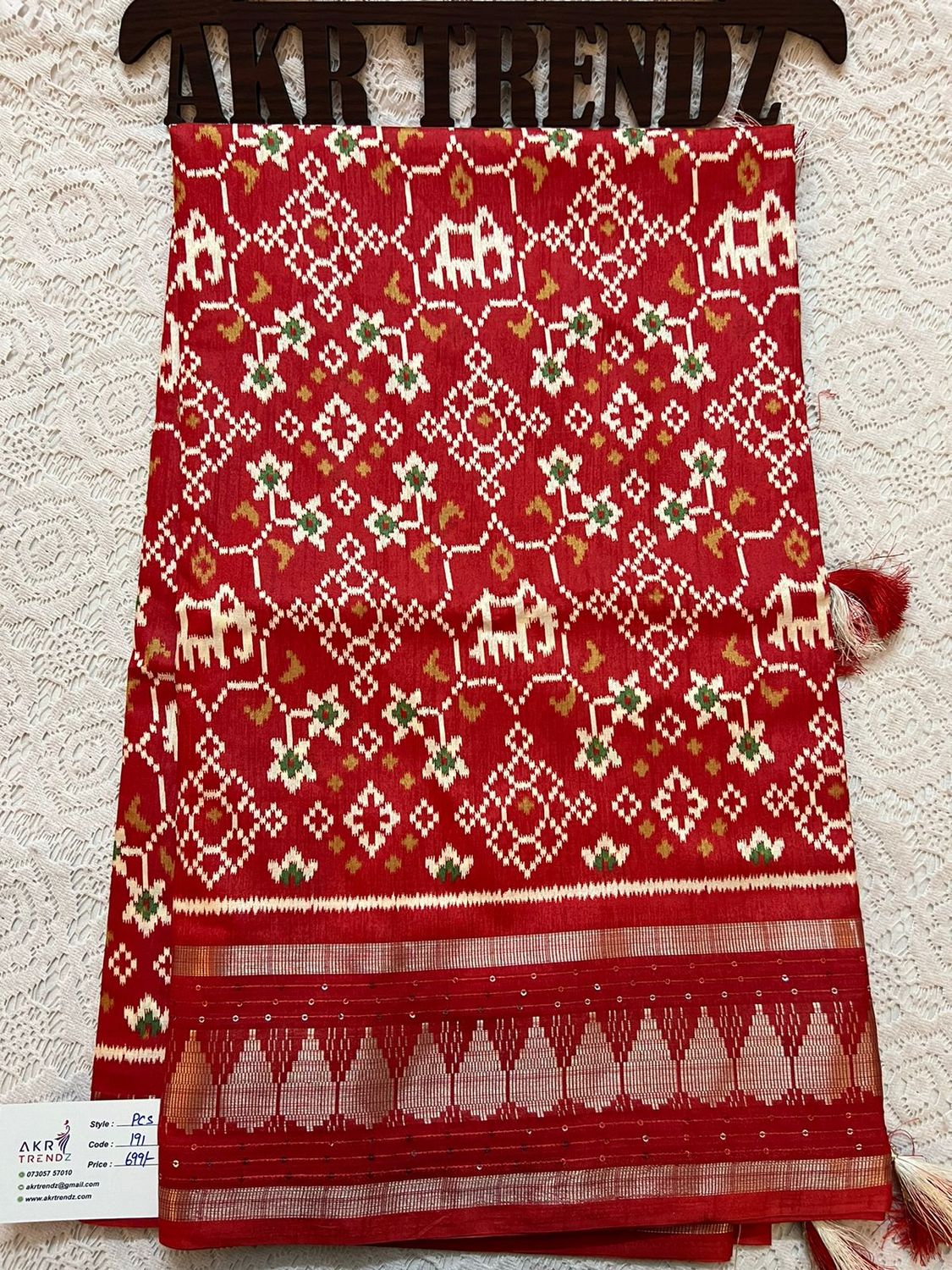 ​Sequence border Dola silk sarees​