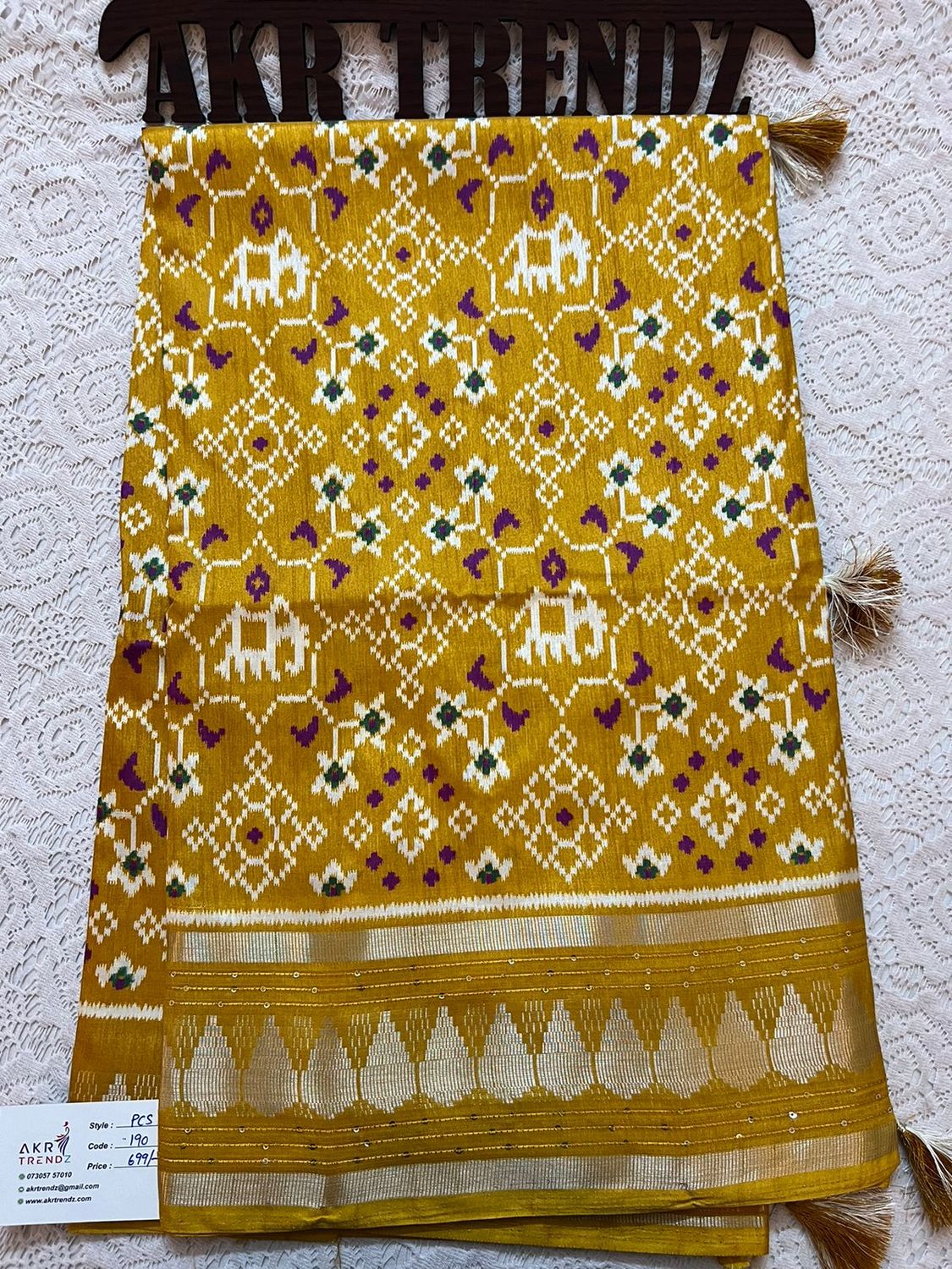 ​Sequence border Dola silk sarees​