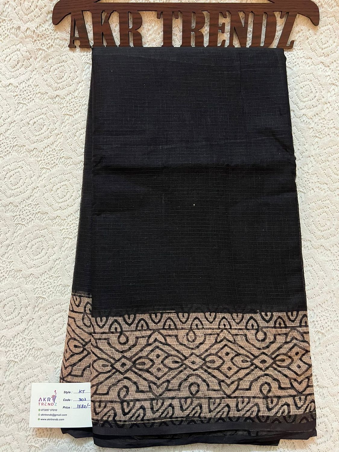 Hand block Kota Doria sarees