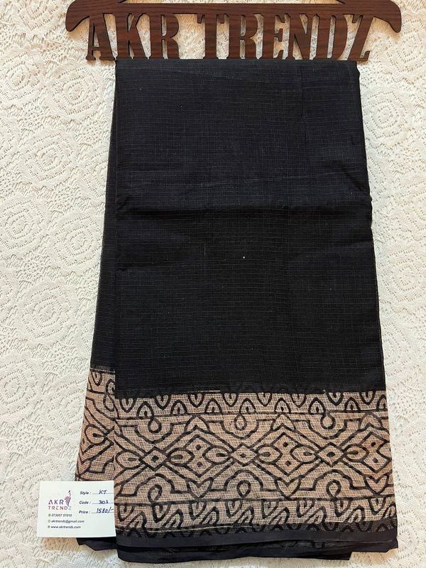 Hand block Kota Doria sarees