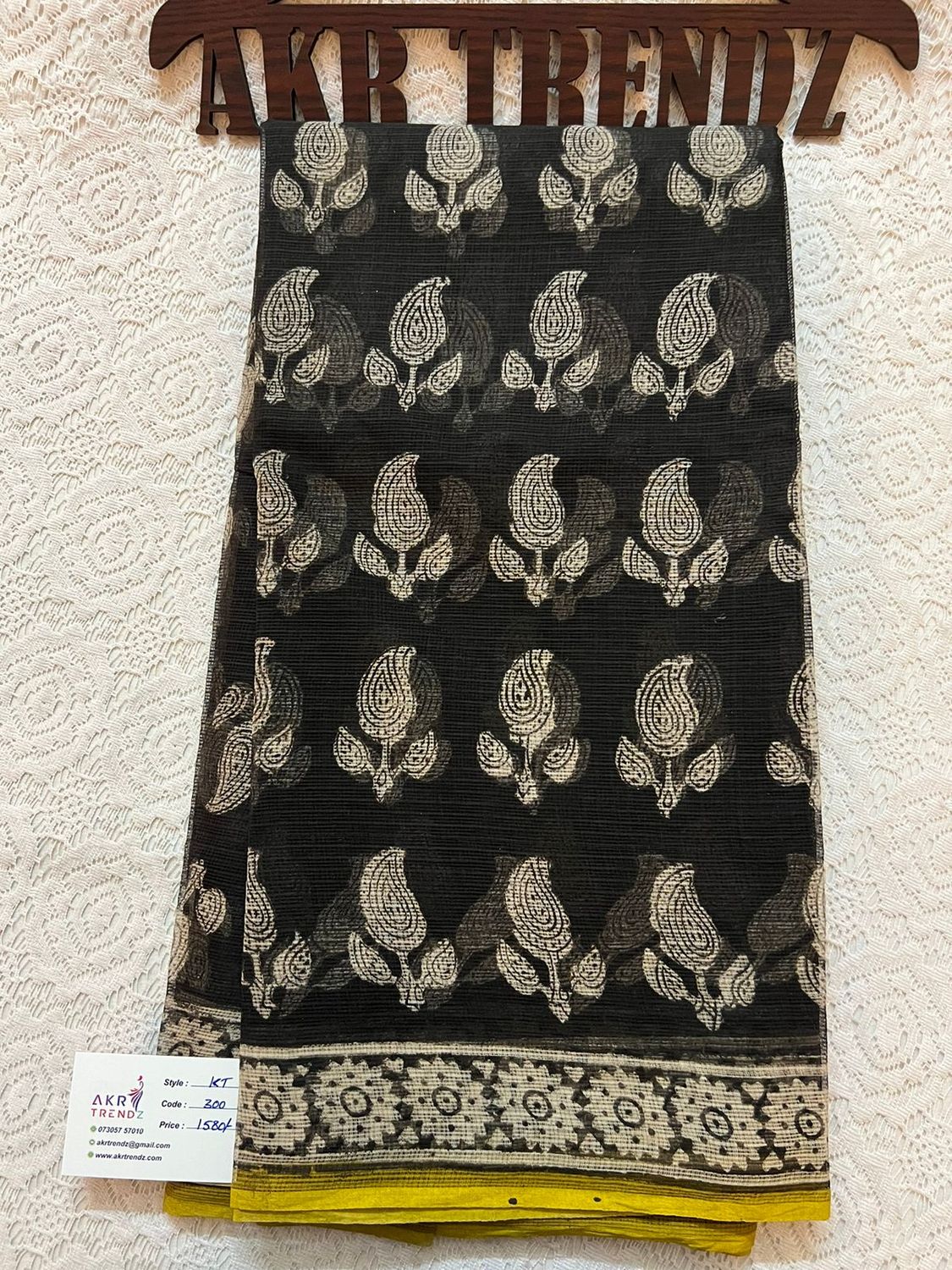 Hand block Kota Doria sarees