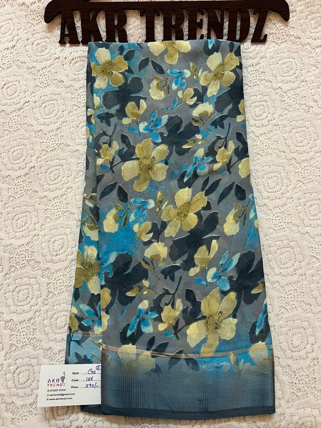 Satin Border Georgette sareee​