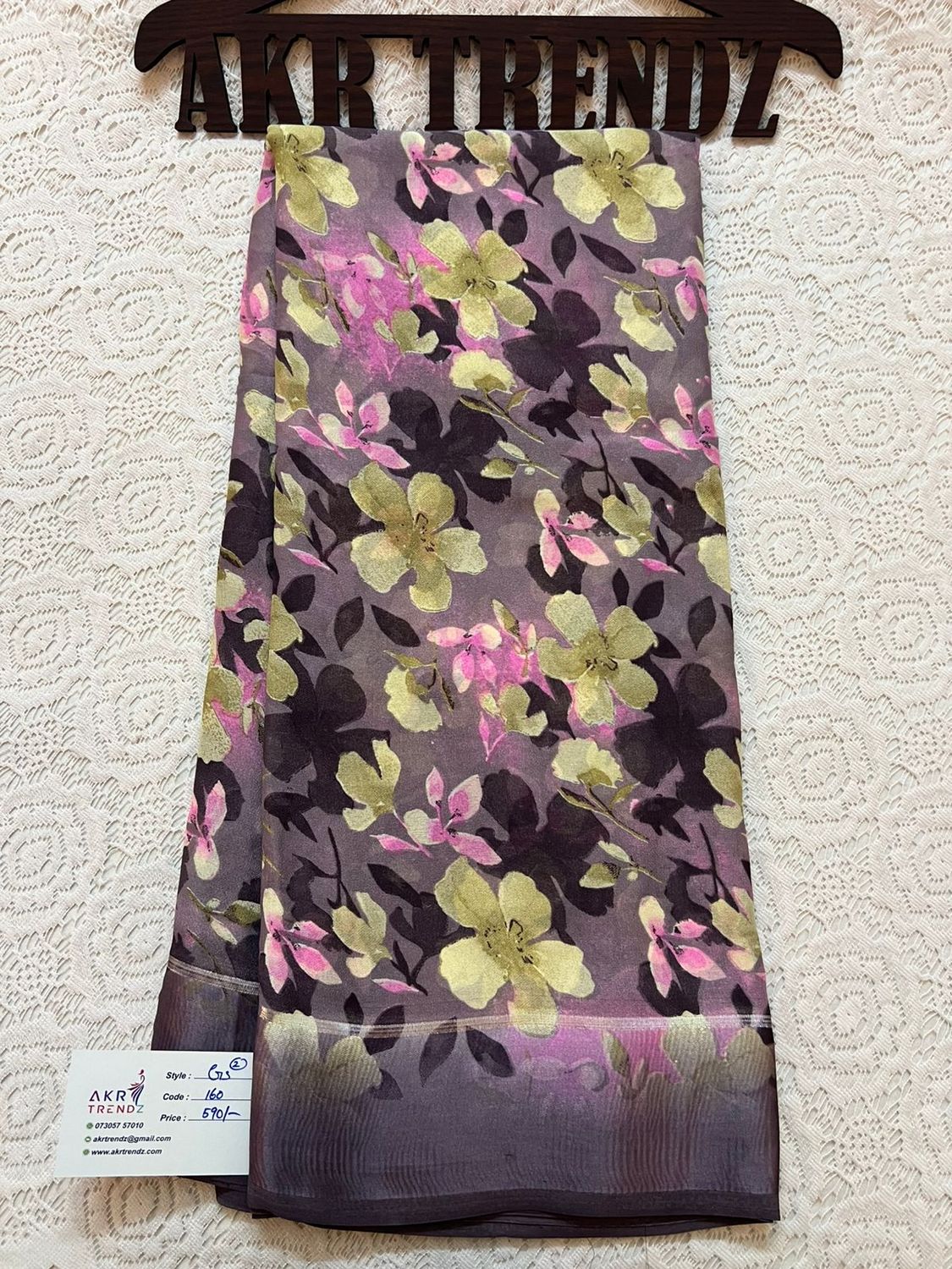 Satin Border Georgette sareee​