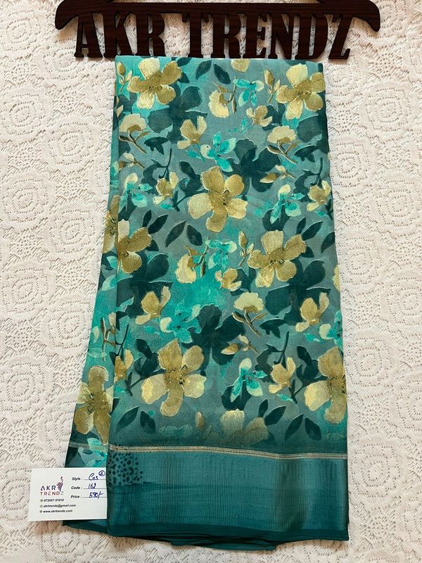 Satin Border Georgette sareee​