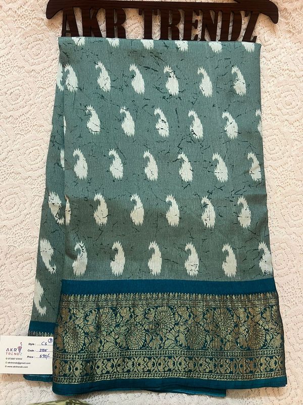 Printed silk sarees​