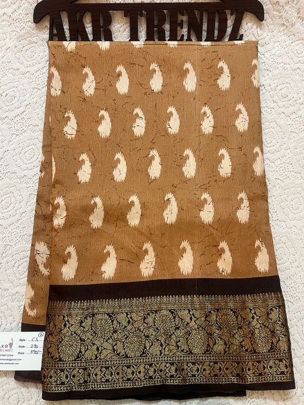 Printed silk sarees​