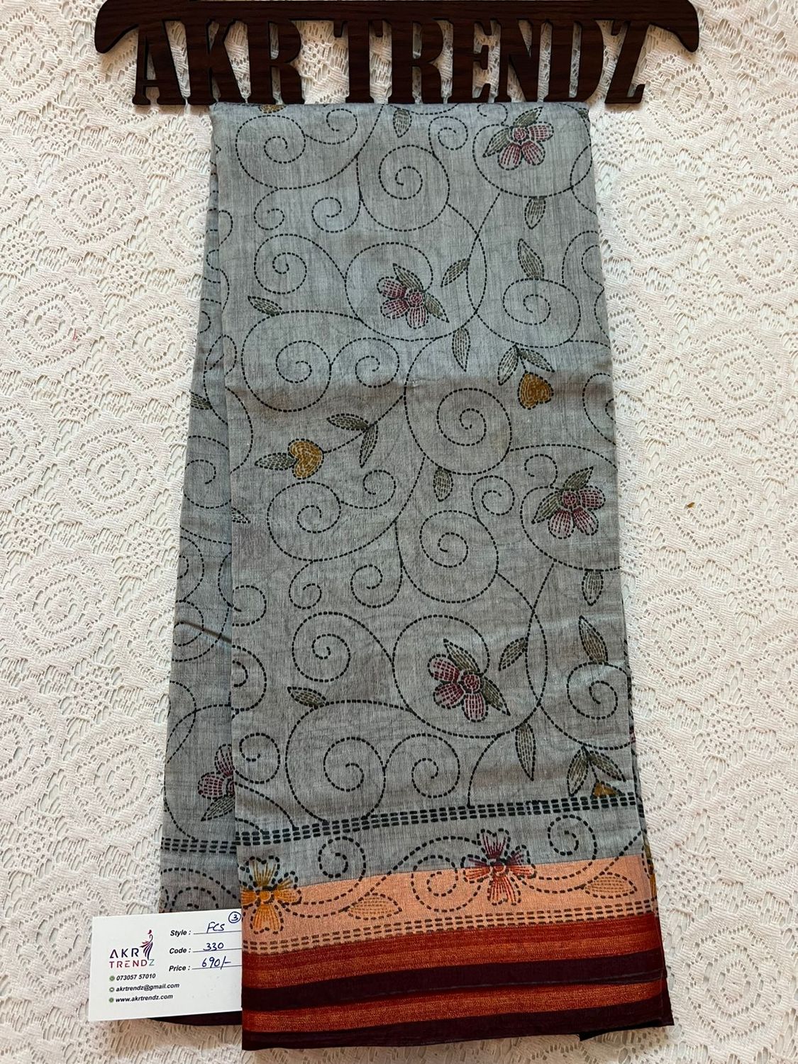 Fancy cotton sarees