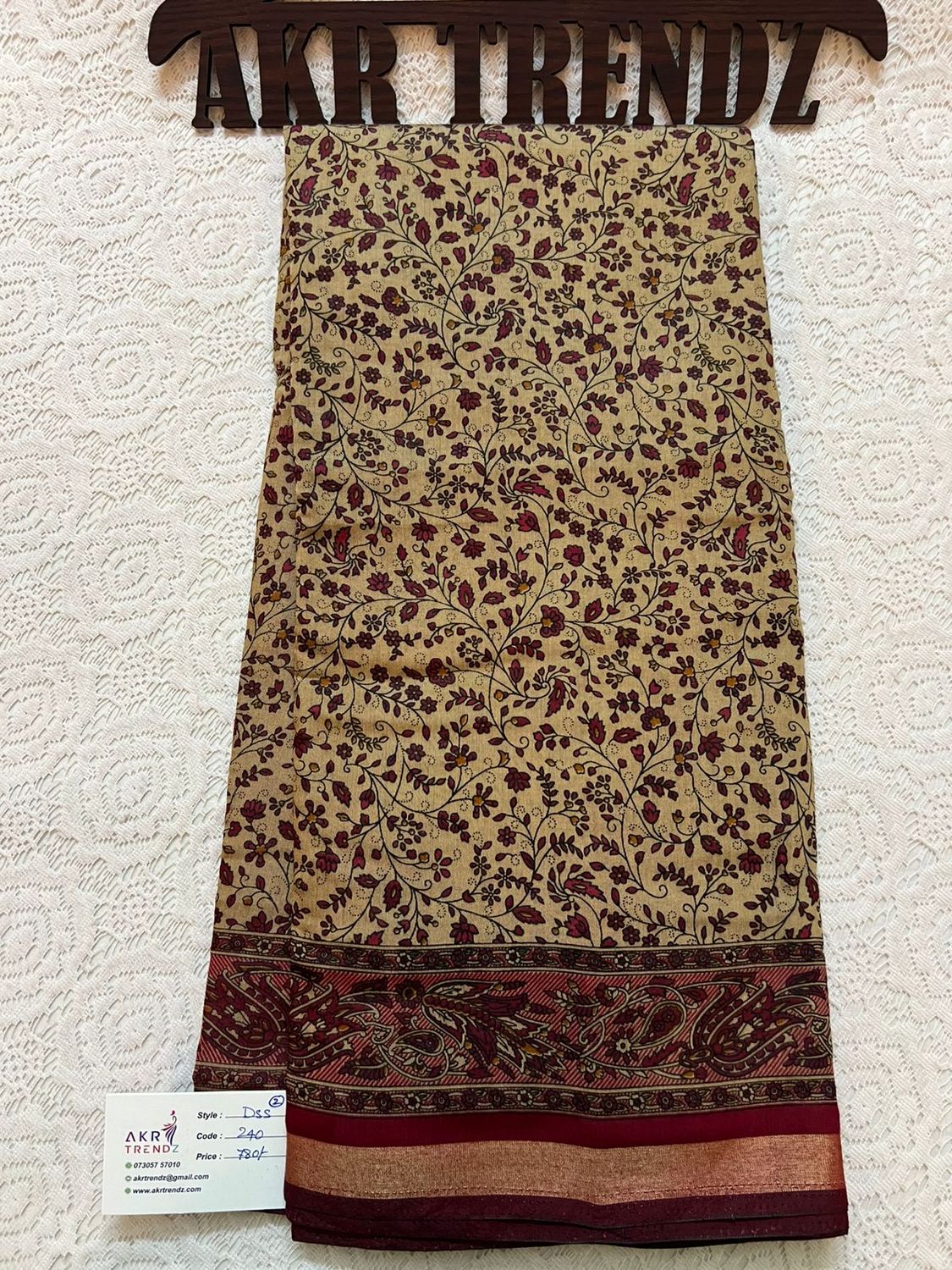 Thin Border printed silk sarees​