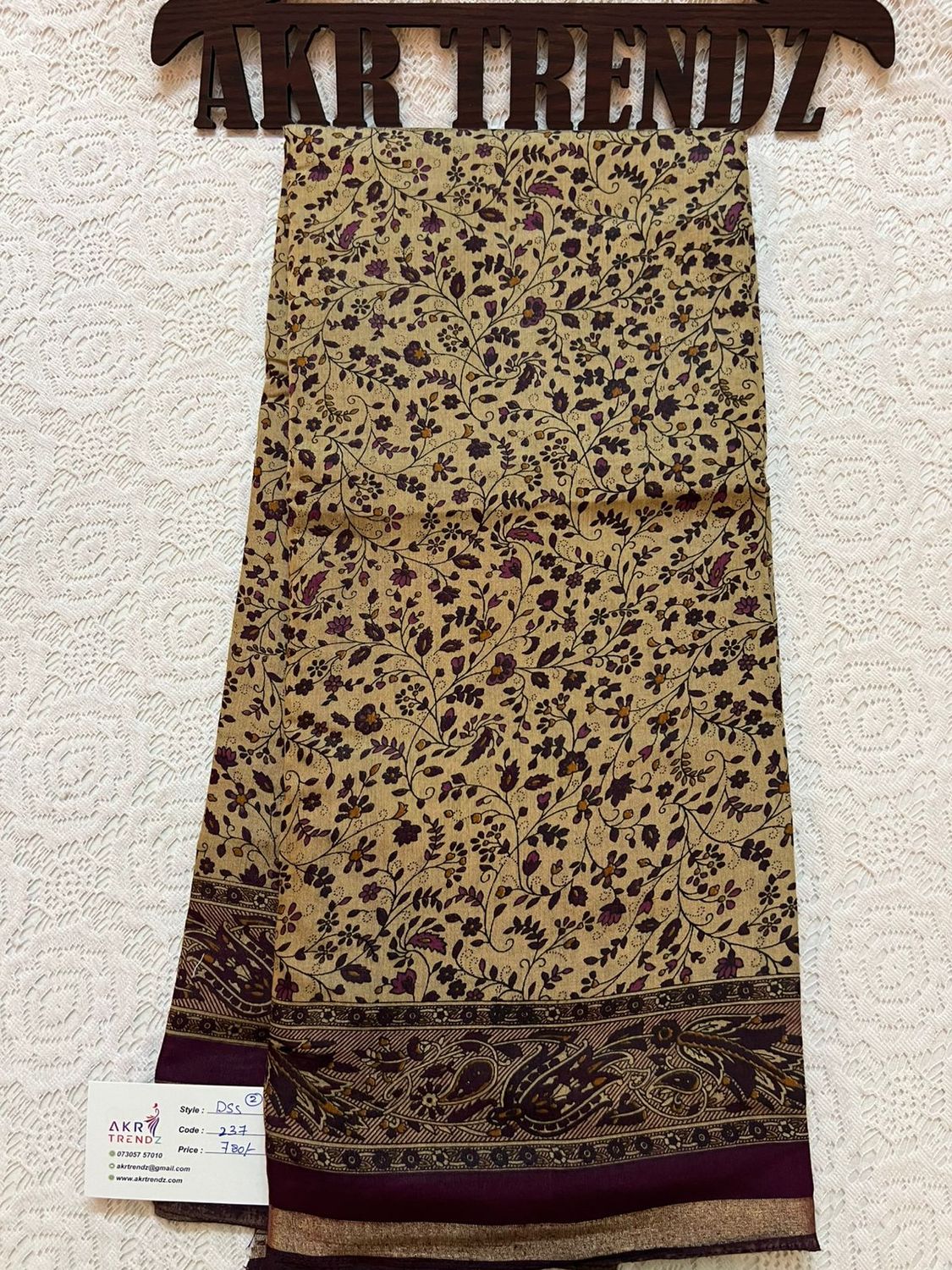 Thin Border printed silk sarees​