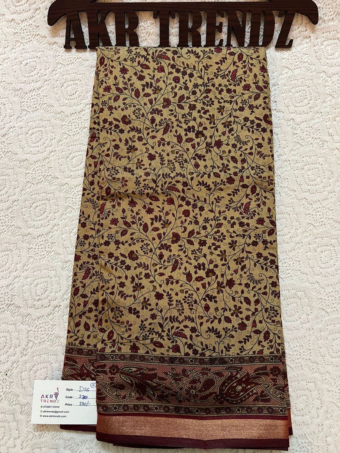 Thin Border printed silk sarees​
