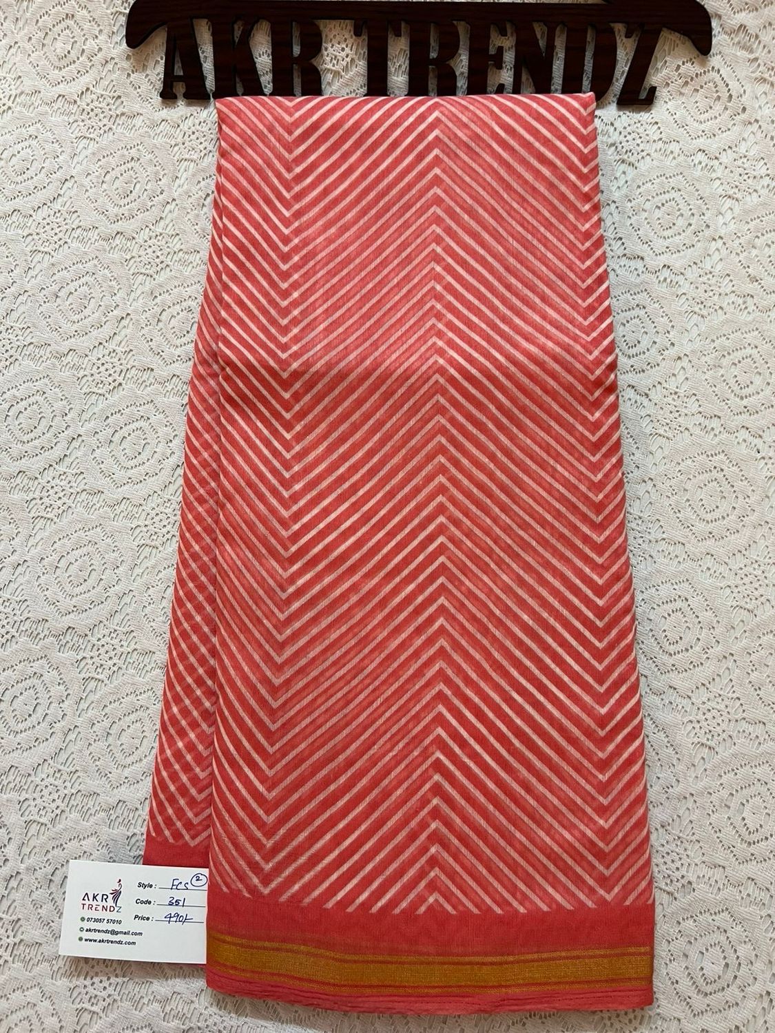 Fancy cotton sarees