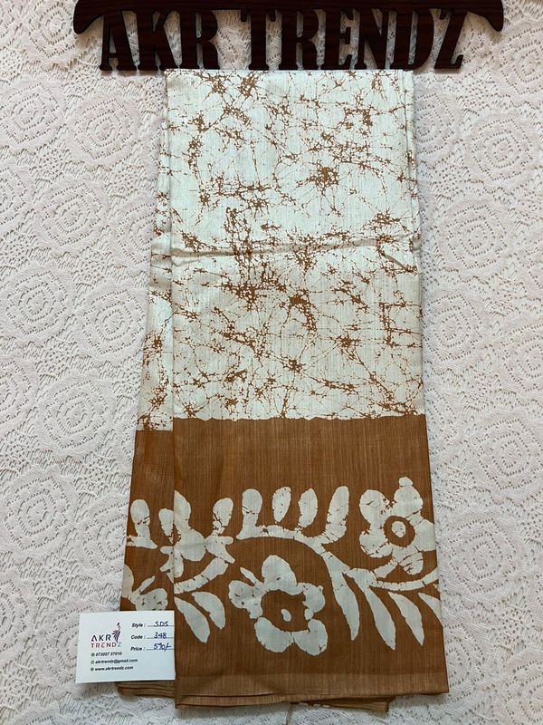 Printed silk sarees​