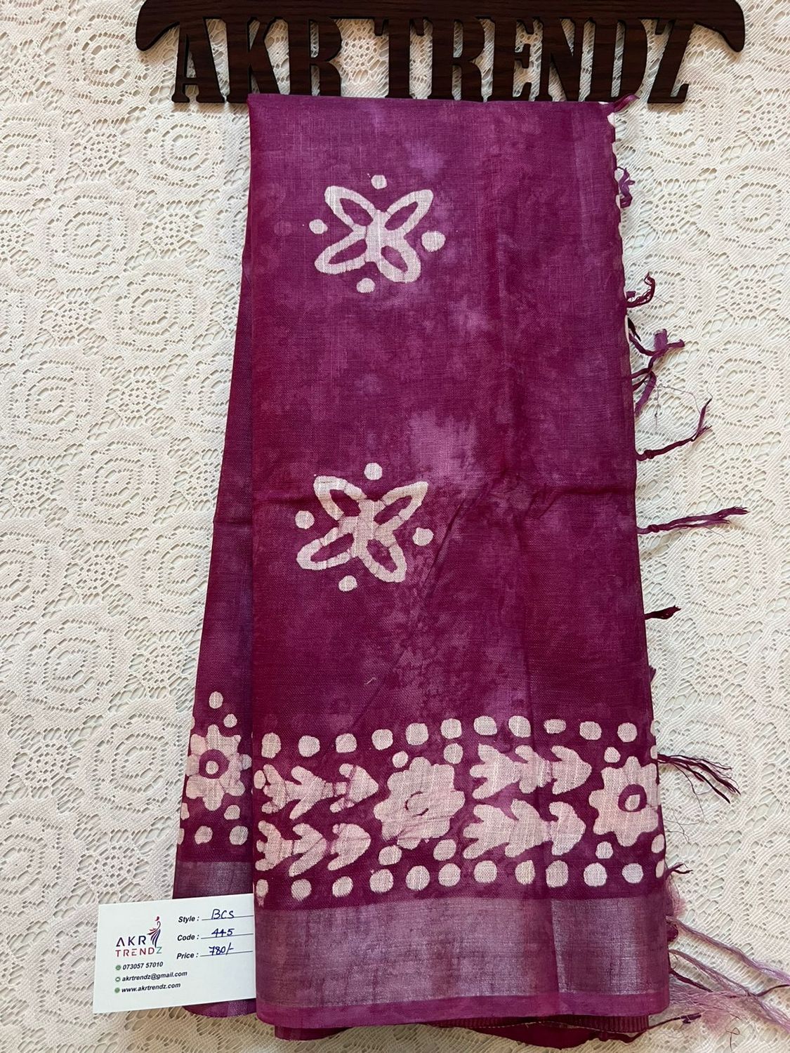 Soft linen cotton sarees​
