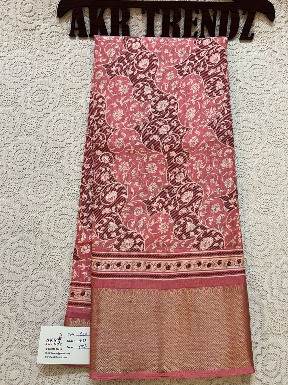 Printed soft silk sarees​