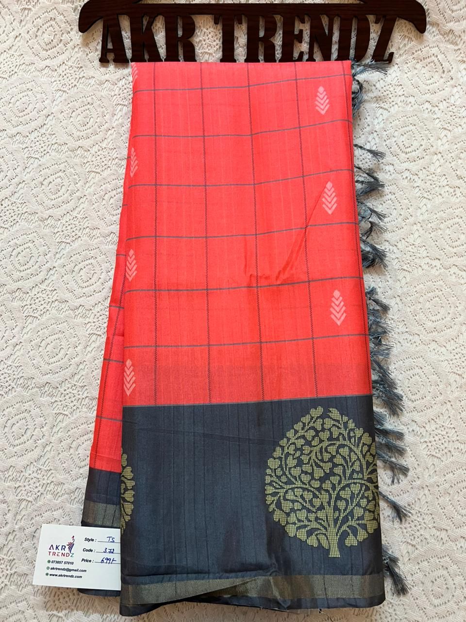 Fancy Tussar silk sarees​