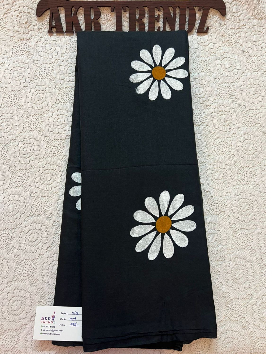 Hand Painted Khadi cotton sarees​