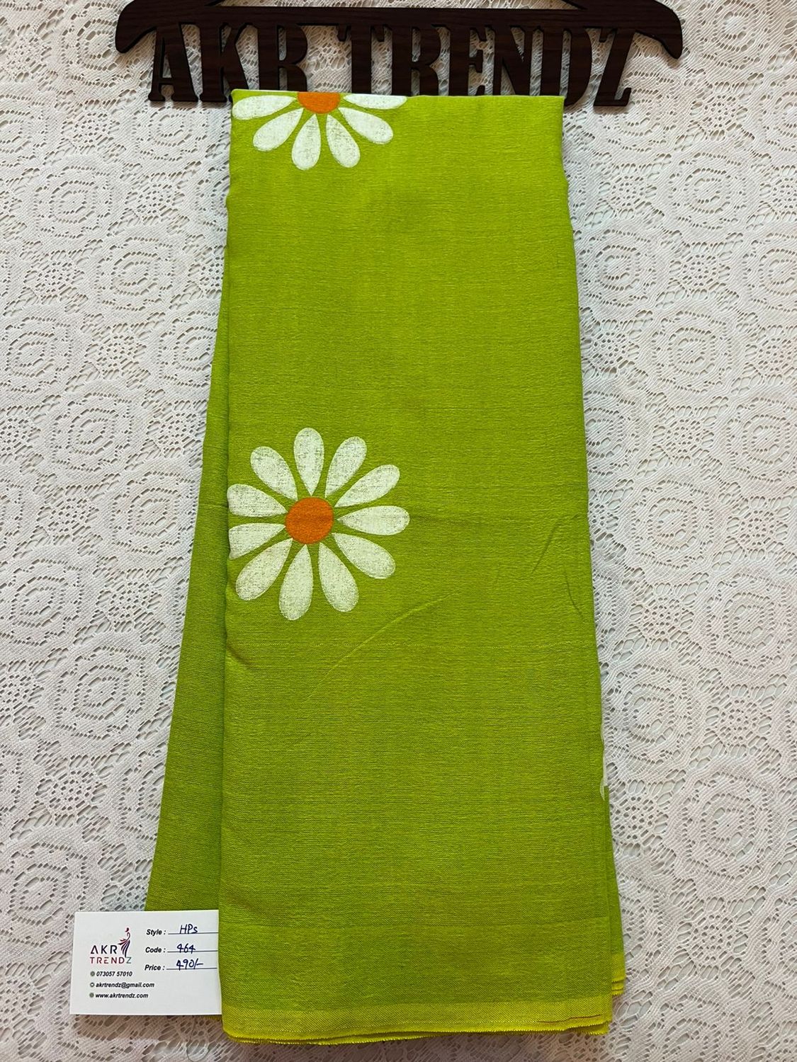 Hand Painted Khadi cotton sarees​