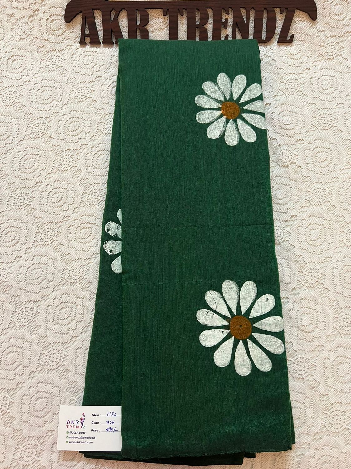 Hand Painted Khadi cotton sarees​