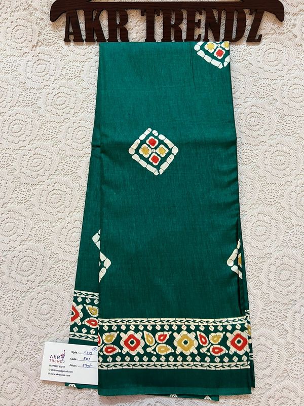 Batik soft silk sarees​