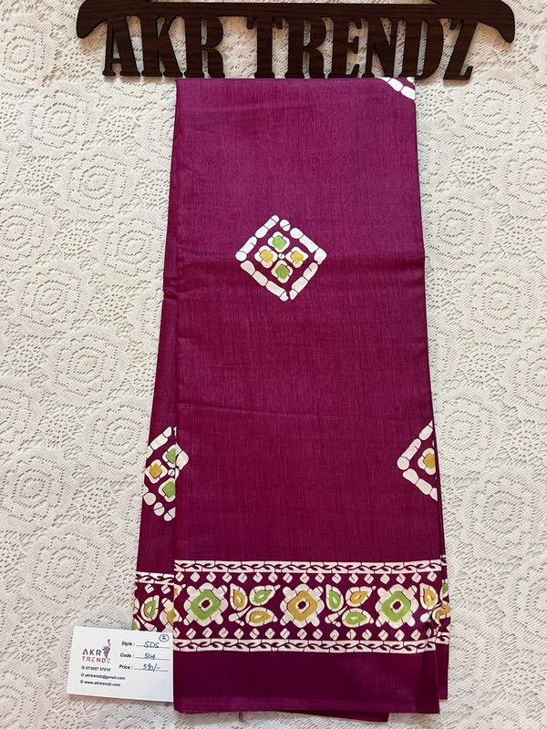 Batik soft silk sarees​