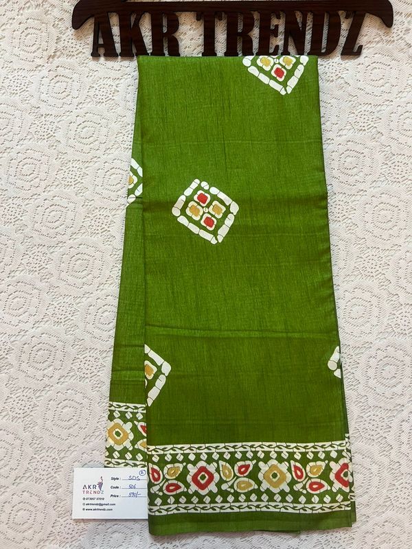 Batik soft silk sarees​