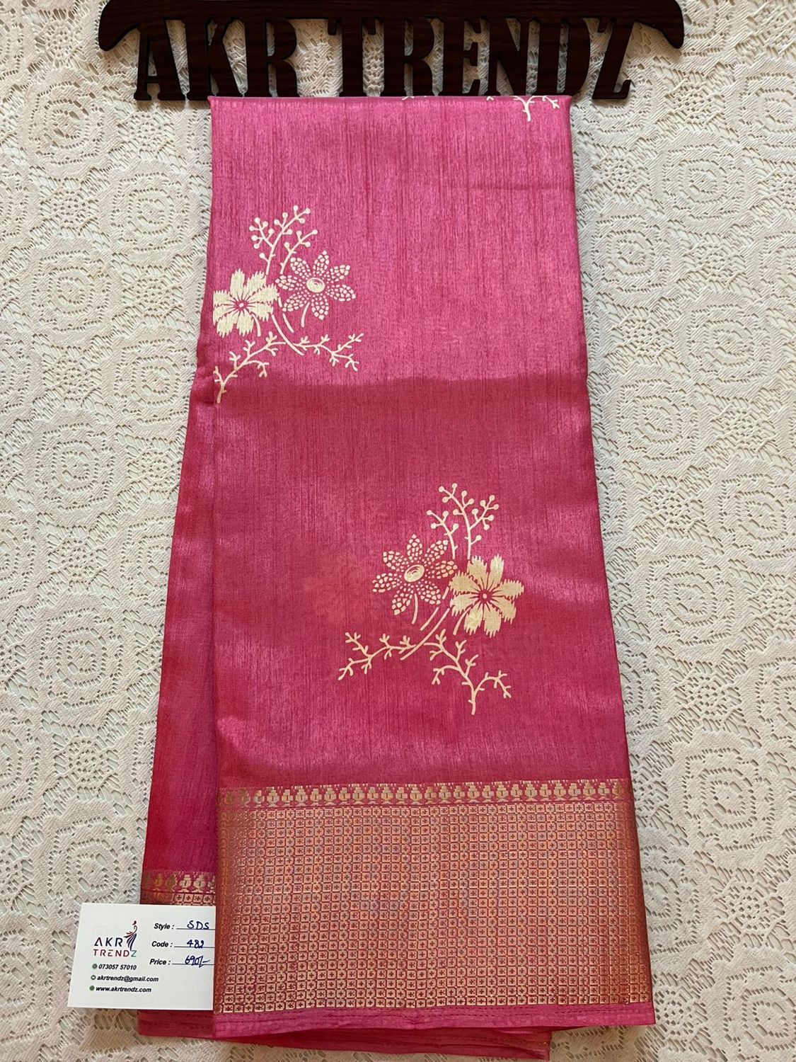 Printed soft silk sarees​