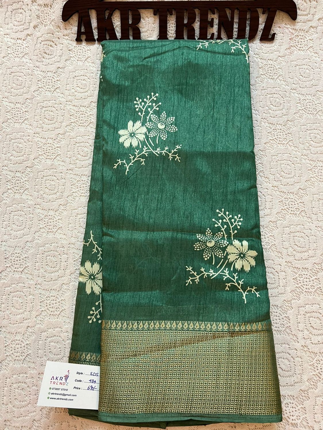 Printed soft silk sarees