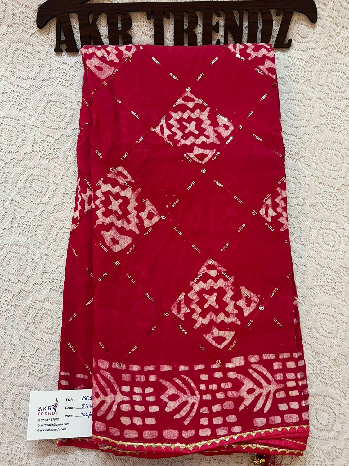 Batik sequence cotton sarees​​