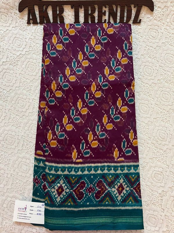 Fancy cotton sarees