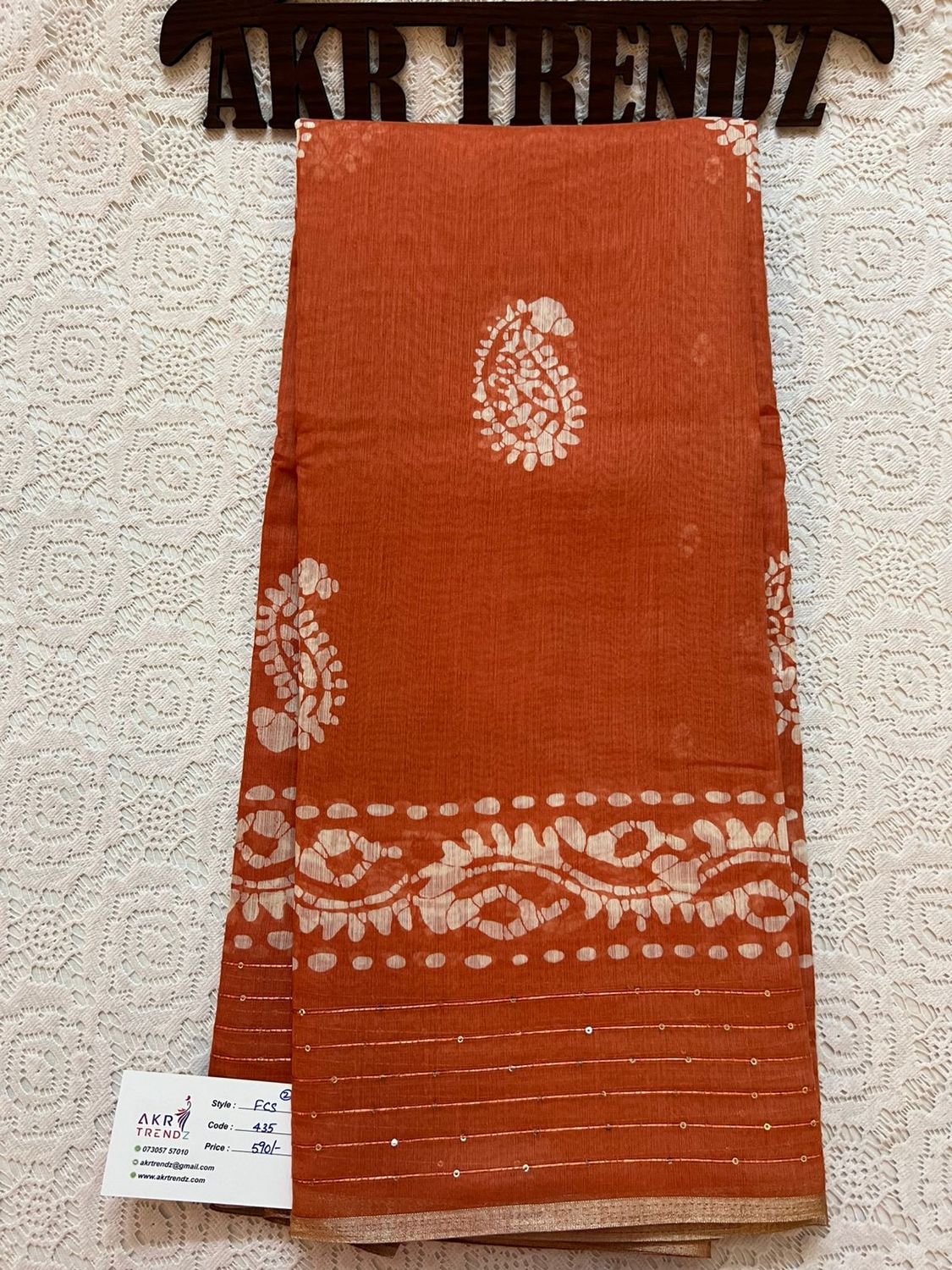 Sequence Fancy cotton saree​