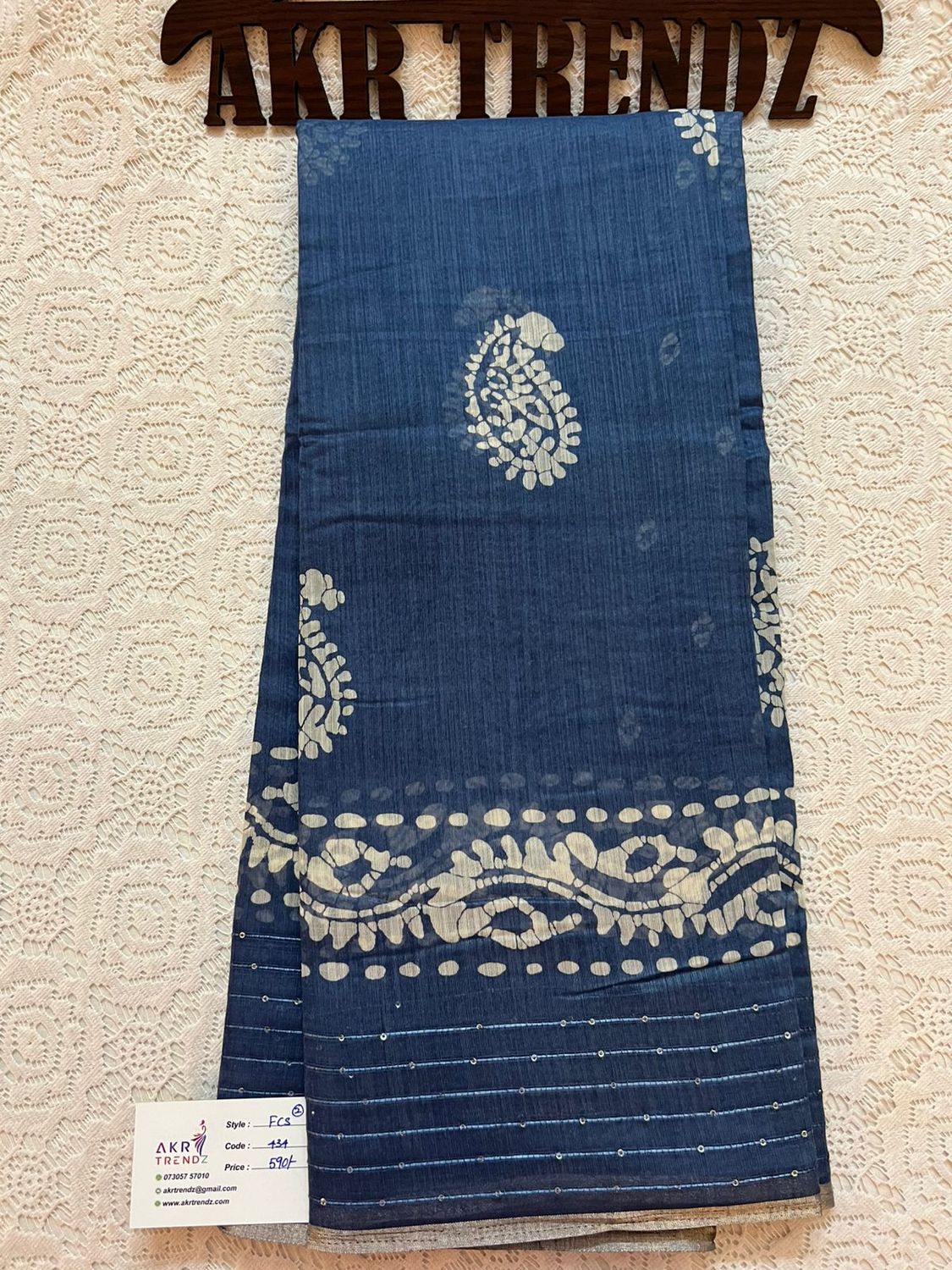 Sequence Fancy cotton saree​