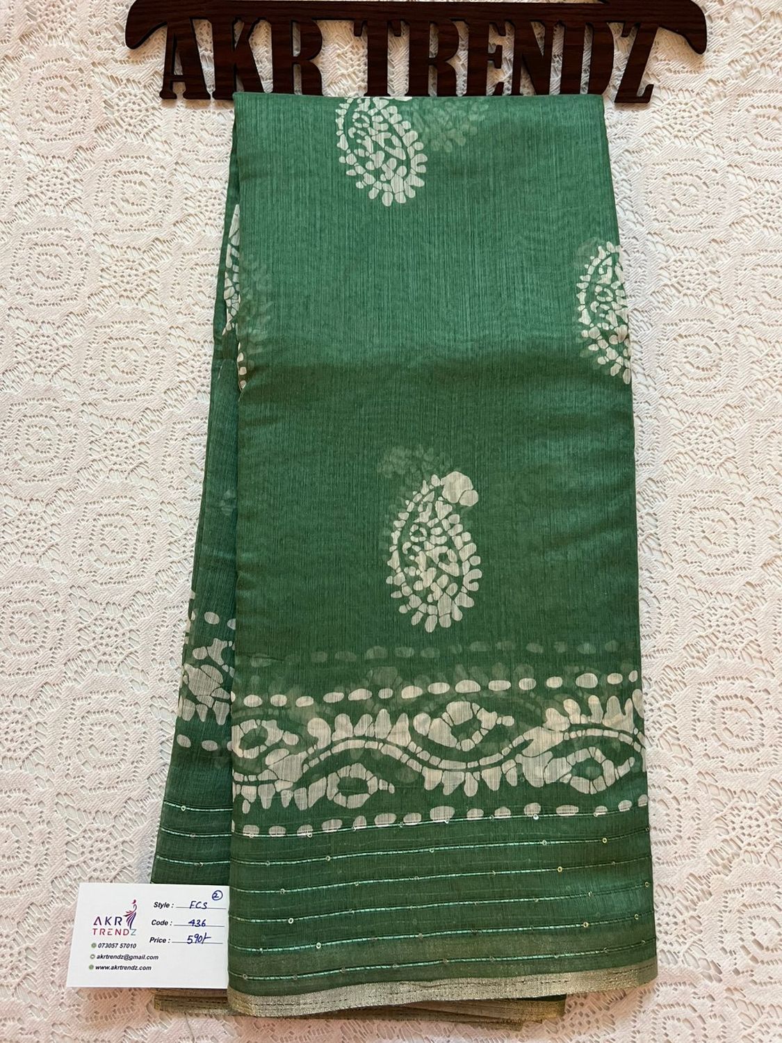 Sequence Fancy cotton saree​