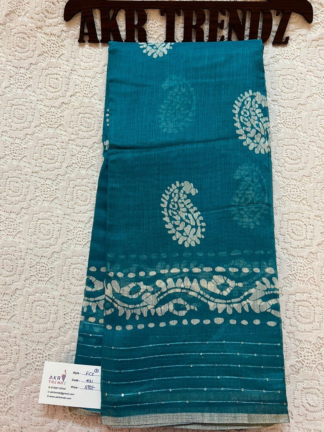 Sequence Fancy cotton saree​