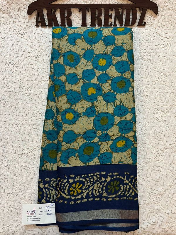 Thin Border​ ​Soft cotton sarees